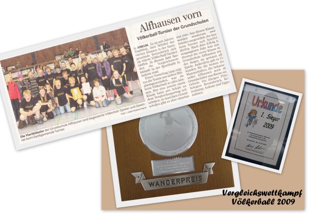 Erfolgreiche Titelverteidigung: Klasse 4b bringt den Wanderpreis wieder mit….