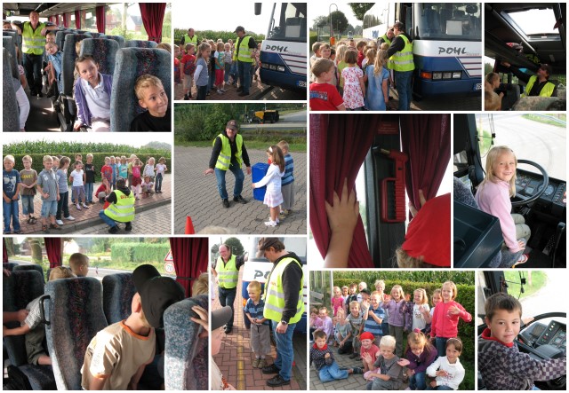 Busschule besucht erste Klassen in Alfhausen