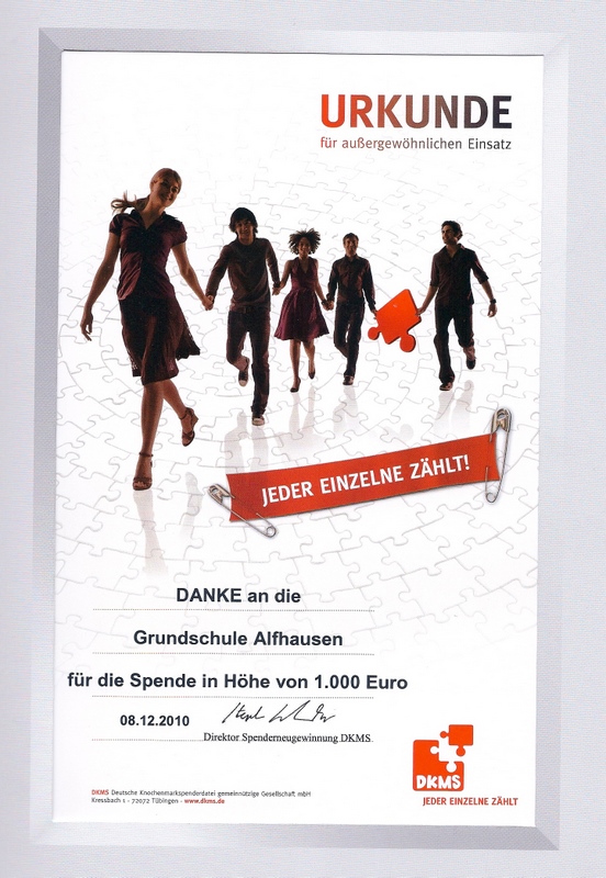 Zirkus-Projekt: 1 000 EURO für die DKMS!