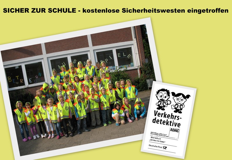 „Verkehrsdetektive“ – Sicherheitswesten für die Schulanfänger