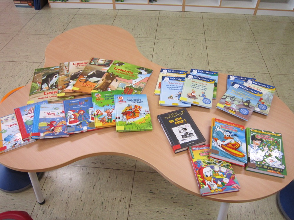 Preisgeld eingelöst – neue Bücher für die Bücherei